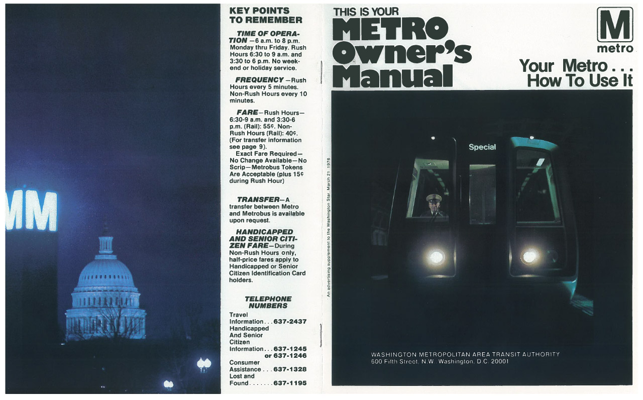 Metro Owner's Manual 1976